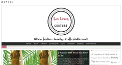 Desktop Screenshot of lexlovescouture.com