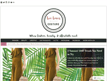 Tablet Screenshot of lexlovescouture.com